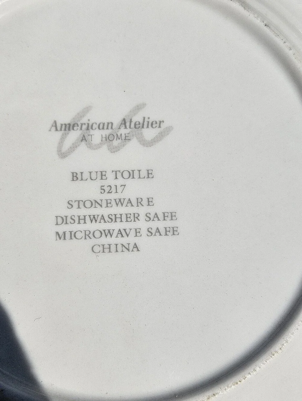 American Atelier 3 Blue Toile 8 1/4